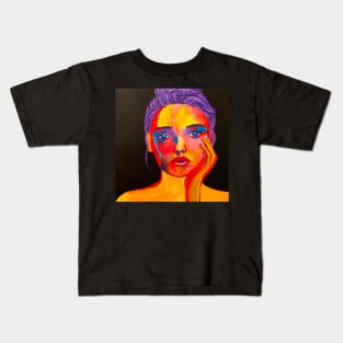 Colourful Women’s Face Kids T-Shirt